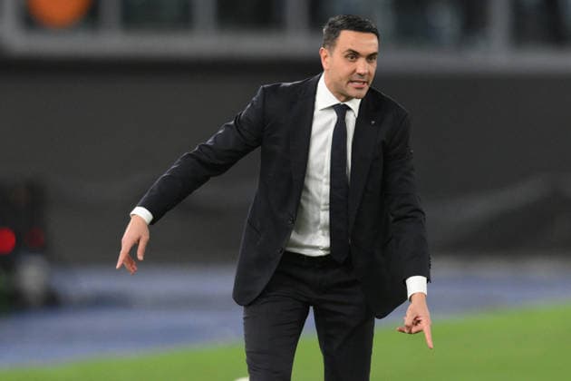 14th February 2026, Stadio Olimpico, Rome, Italy; Italian Serie A Football; Lazio versus Atalanta; Raffaele Palladino head coach of SS Lazio  AllShotLive Content restricted for UK based newspaper