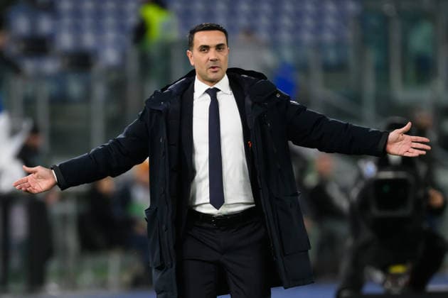 Raffaele Palladino, head coach of Atalanta BC ,reacts during the Serie A 2025 2026 football match between SS Lazio and Atalanta BC at Stadio Olimpico in Rome (Italy), February 14, 2026. AndreaxStaccioli