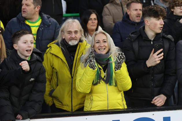 Norwich City v West Bromwich Albion Emirates FA Cup The Norwich fans at the end of the Emirates FA Cup Fourth Round match at Carrow Road, Norwich 14 02 2026 Commissioned for use in Newsquest Norfolk titles only. All other titles fees apply. UK Newspapers OUT Copyright: xPaulxChestertonx FIL-22967-0191
