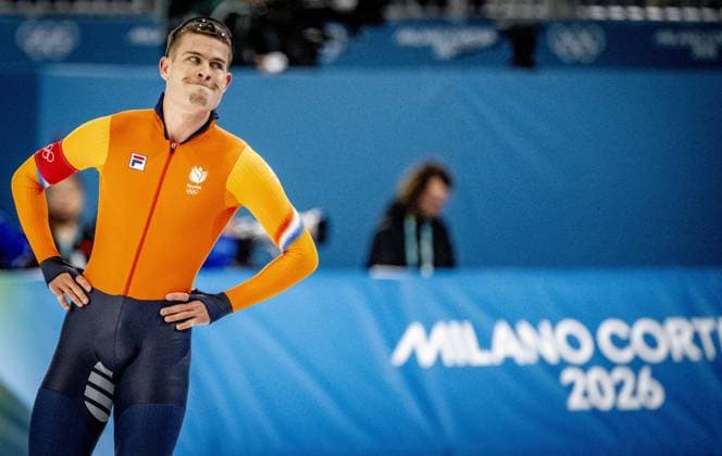 MILAN - Joep Wennemars in action in the 500 meters at the men s long track Speed skating, Eisschnelllauf final Milano Speed Skating Stadium Olympic Winter games, Winterspiele,Spiele, Summer games Milan Cortina 2026 ROBIN UTRECHT ANP netherlands out - belgium out xVIxxIVx 550686172 originalFilename: 550686172.jpg