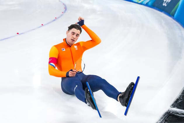 2026-02-14 - Milano Cortina 2026 Winter Olympics 500m Men MILAN, ITALY - FEBRUARY 14: Jenning De Boo of Netherlands during the 500m Men of the Milano Cortina 2026 Winter Olympics at the Milano Speed skating, Eisschnelllauf Arena on February 14, 2026 in Milan, Italy Milan Milano Speed Skating Arena Italy Content not available for redistribution in The Netherlands directly or indirectly through any third parties. Copyright: xAndrexWeeningx
