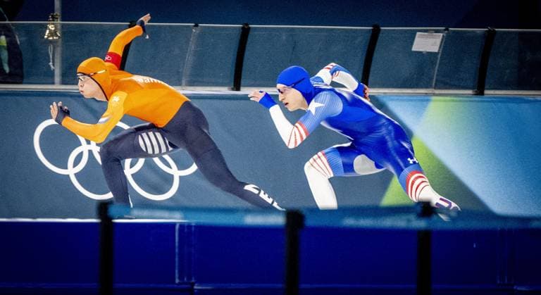 MILAN - Jenning de Boo won his second silver medal in the 500 meters at the Olympic Games, Olympische Spiele, Olympia, OS Action in the men s 500-meter long track Speed skating, Eisschnelllauf final at Milano Speed Skating Stadium, Milan Cortina 2026 Olympic Winter games, Winterspiele,Spiele, Summer games ROBIN UTRECHT ANP netherlands out - belgium out xVIxxIVx 550688805 originalFilename: 550688805.jpg