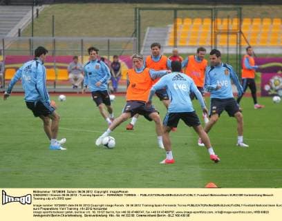 Football, EURO 2012, Training Spain