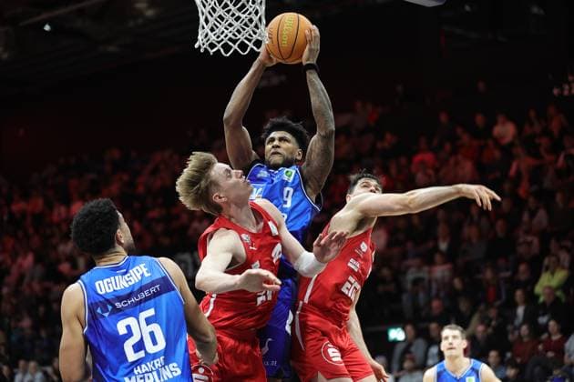 Basketball, 2. BL, ProA, Nuremberg Falcons - Merlins Crailsheim