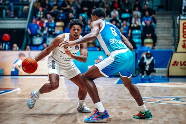 William Christmas Skyliners Frankfurt, 08 GER, Skyliners Frankfurt vs Basketball Loewen Braunschweig, Basketball, easycredit BBL, Bundesliga, Matchday 20, Season 2025 2026 14 02 2026 Eibner Pressefoto Attila Ziga GER, Skyliners Frankfurt vs Basketball Loewen Braunschweig, Basketball, easycredit BBL, Bundesliga, Matchday 20, Season 2025 2026 14 02 2026 Frankfurt am Main Copyright: xEibner-Pressefotox EP_AZA