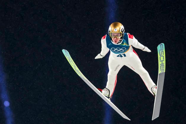 OLYMPICS - Winter Olympic Games, Olympische Spiele, Olympia, OS Milano Cortina 2026 PREDAZZO,ITALY,14.FEB.26 - OLYMPICS, Ski jumping, Skispringen, Ski, nordisch - Winter Olympic Games Milano Cortina 2026, large hill, men. Image shows Stefan Kraft (AUT).  GEPAxpictures xMatthiasxTrinkl