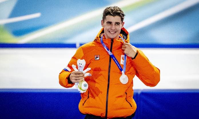 MILAN - Jenning de Boo won his second silver medal at the Olympic Games, Olympische Spiele, Olympia, OS in the 500 meters in action in the men s 500 meters long track Speed skating, Eisschnelllauf final Milano Speed Skating Stadium Olympic Winter games, Winterspiele,Spiele, Summer games Milan Cortina 2026 ROBIN UTRECHT ANP netherlands out - belgium out xVIxxIVx 550690217 originalFilename: 550690217.jpg
