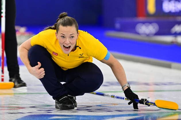 CORTINA, ITALY 20260214 Sweden s Agnes Knochenhauer and Sara McManus of Team Hasselborg during the women s group stage match, round 5, between Italy and Sweden in the Olympic curling in Cortina. *** The image is included in the SPORTS PACKAGE. For others PAYMENT IMAGE ** CORTINA ITALY x10030x *** CORTINA, ITALY 20260214 Sweden s Agnes Knochenhauer and Sara McManus of Team Hasselborg during the women s group stage match, round 5, between Italy and Sweden in the Olympic curling in Cortina The image is included in the SPORTS PACKAGE For others PAYMENT IMAGE CORTINA ITALY x10030x  Copyright: xJonasxEkströmer TTx OLYMPICS 2026 CURLING WOMEN ITALY-SWEDEN