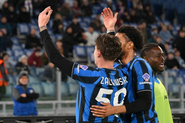 Foto IPP Roberto Ramaccia Roma 14 2 2026 Campionato di Calcio Serie A 2025 2026 Lazio vs Atalanta Nella foto Nicola Zalewski of Atalanta BC celebrates after scoring goal in the 60th minute for 0-2 Italy Photo Press - World Copyright Roma italy Italia ITALY  Copyright: xR4924_italyphotopressx