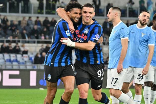 Foto IPP Felice De Martino Roma 14 02 2026 Calcio Campionato serie A 2025-2026 Lazio - Atalanta Nella foto: Esultanza dopo il gol di Éderson Italy Photo Press World Copyright Roma italy Italia ITALY  Copyright: xR4924_italyphotopressx