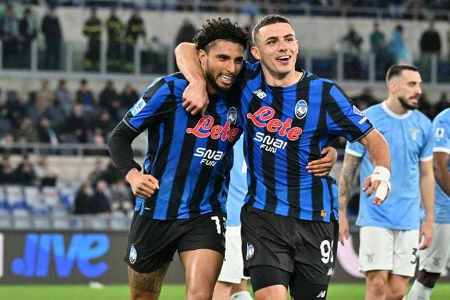 Foto IPP Felice De Martino Roma 14 02 2026 Calcio Campionato serie A 2025-2026 Lazio - Atalanta Nella foto: Esultanza dopo il gol di Éderson Italy Photo Press World Copyright Roma italy Italia ITALY  Copyright: xR4924_italyphotopressx