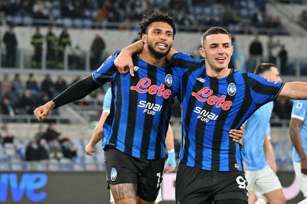 Foto IPP Felice De Martino Roma 14 02 2026 Calcio Campionato serie A 2025-2026 Lazio - Atalanta Nella foto: Esultanza dopo il gol di Éderson Italy Photo Press World Copyright Roma italy Italia ITALY  Copyright: xR4924_italyphotopressx