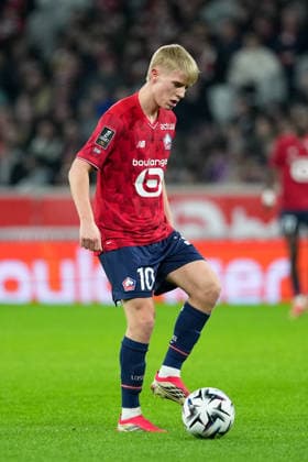 Lille OSC v Stade Brestois 29 - Ligue 1 McDonald s 2025 2026 10 Hakon Arnar HARALDSSON (losc) during the Ligue 1 McDonald s match between Lille and Brest at Stade Pierre Mauroy on February 14, 2026 in Lille, France. Lille France  Copyright: xFEPx 776348290