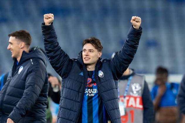 SS Lazio v Atalanta BC - Serie A Enilive Nicola Zalewski of Atalanta BC celebrates the victory during the serie Serie A Enilive match between SS Lazio and Atalanta BC at Olimpico on February 14, 2026 in Rome, Italy Rome Stadio Olimpico Lazio Italy Copyright: xGiuseppexMaffiax 260214_SerieA_Lazio-Atalanta_GM_02582