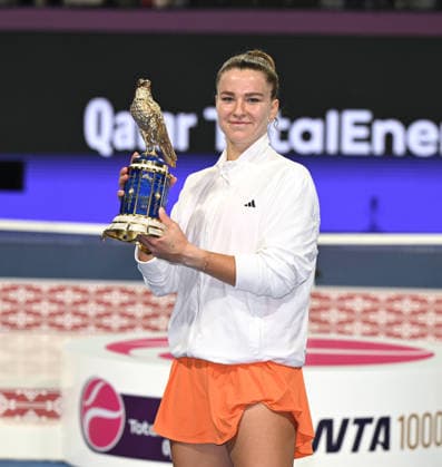 Qatar TotalEnergies Open 2026 Final Winner Karolina Muchova CZE Runner Up Victoria Mboko CAN