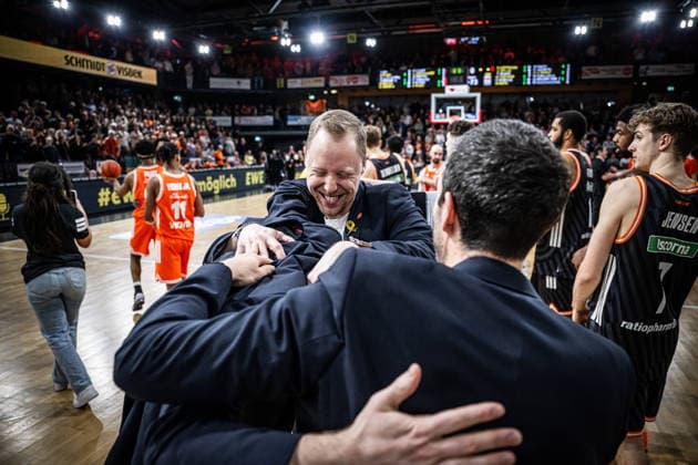 1 Basketball Bundesliga, easyCredit BBL, Season 2025 2026, Men, Main Round, Matchday 20, 14 02 2026, RASTA Vechta ratiopharm Ulm Vechta RASTA Dome Lower Saxony Germany