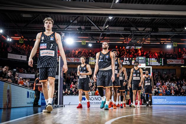 1 Basketball Bundesliga, easyCredit BBL, Season 2025 2026, Men, Main Round, Matchday 20, 14 02 2026, RASTA Vechta ratiopharm Ulm Vechta RASTA Dome Lower Saxony Germany