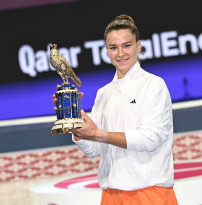 Qatar TotalEnergies Open 2026 Final Winner Karolina Muchova CZE Runner Up Victoria Mboko CAN