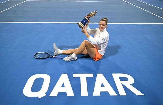 Qatar TotalEnergies Open 2026 Final Winner Karolina Muchova CZE Runner Up Victoria Mboko CAN