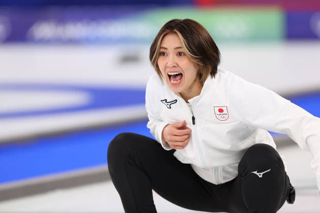 Sayaka Yoshimura (JPN), FEBRUARY 14, 2026 - Curling : Women s Round Robin match between Switzerland - Japan during the Milano Cortina 2026 Olympic Winter games, Winterspiele,Spiele, Summer games at Cortina Curling Olympic Stadium in Cortina d Ampezzo, Italy. Noxthirdxpartyxsales  aflo_319799973