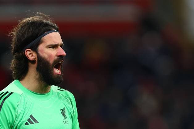 Alisson Becker of Liverpool Liverpool v Brighton and Hove Albion, Emirates FA Cup, Fourth Round, Football, Anfield, Liverpool, UK - 14 Feb 2026Liverpool Anfield United Kingdom EDITORIAL USE ONLY No use with unauthorised audio, video, data, fixture lists, club league logos or live services. Online in-match use limited to 120 images, no video emulation. No use in betting, games or single club league player publications.  Copyright: xPaulxCurrie Shutterstockx 16608525s