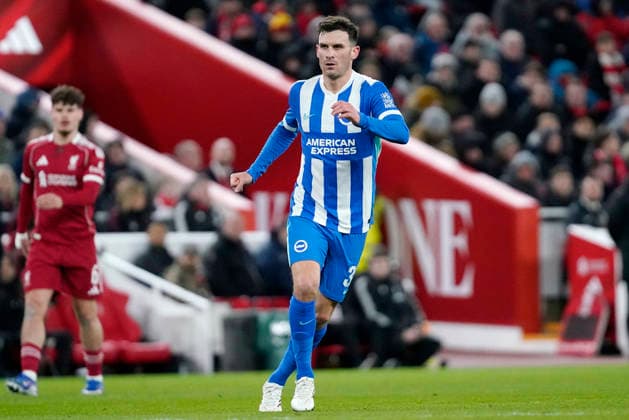 Liverpool v Brighton and Hove Albion, Liverpool, UK - 14 Feb 2026 Pascal Groß of Brighton and Hove Albion during the Emirates FA Cup match between Liverpool and Brighton and Hove Albion at Anfield, Liverpool on 14 February 2026 ( Liverpool Anfield Liverpool England Copyright: xHarryxCornish PPAUKx PPA-248265