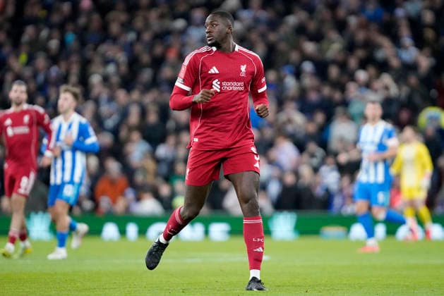 Liverpool v Brighton and Hove Albion, Liverpool, UK - 14 Feb 2026 Ibrahima KonatÃ of Liverpool during the Emirates FA Cup match between Liverpool and Brighton and Hove Albion at Anfield, Liverpool on 14 February 2026 ( Liverpool Anfield Liverpool England Copyright: xHarryxCornish PPAUKx PPA-248266