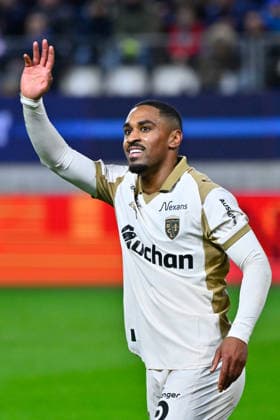 FOOTBALL : Paris FC vs Lens - Ligue 1 - 14 02 2026 Wesley Said ( 22 - Lens ) celebrates after scoring during the Ligue 1 match between Paris FC and RC Lens at Stade Jean Bouin on February 14, 2026 in Paris, France. ( Photo by Federico Pestellini PsnewZ ) - ParisFrance  Copyright: xFedericoxPestellinix