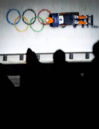 CORTINA D AMPEZZO - Skeleton star Kimberley Bos during the fourth heat of the skeleton competition at the Cortina Sliding Centre. IRIS VAN DEN BROEK ANP xVIxANPxSportx xxANPxIVx 550703578 originalFilename: 550703578.jpg