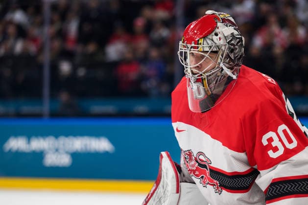 260214 Goaltender Mads Sogaard of Denmark in the men s Ice hockey, Eishockey game between USA and Denmark during day 8 of the 2026 Winter Olympics on February 14, 2026 in Milan. Photo: Emma Wallskog BILDBYRAN kod EW EW0635 ishockey ice hockey Olympic Games, Olympische Spiele, Olympia, OS olympics winter olympics os ol olympiska spel vinter-os olympiske leker milano cortina 2026 milan cortina 2026 milano cortina 2026 olympic games milano cortina 2026 winter olympic games milano cortina-os milano cortina-ol vinter-ol 8 bbeng usa denmark danmark *** 260214 Goaltender Mads Sogaard of Denmark in the men s ice hockey game between USA and Denmark during day 8 of the 2026 Winter Olympics on February 14, 2026 in Milan Photo Emma Wallskog BILDBYRAN kod EW EW0635 ishockey ice hockey olympic games olympics winter olympics os ol olympiska spel vinter os olympiske leker milano cortina 2026 milan cortina 2026 milano cortina 2026 olympic games milano cortina 2026 winter olympic games milano cortina os milano cortina ol vinter ol 8 bbeng usa denmark danmark  Copyright: EMMAxWALLSKOG BB260214EW093