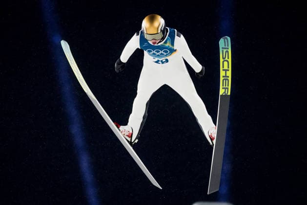 OLYMPICS - Winter Olympic Games, Olympische Spiele, Olympia, OS Milano Cortina 2026 PREDAZZO,ITALY,14.FEB.26 - OLYMPICS, Ski jumping, Skispringen, Ski, nordisch - Winter Olympic Games Milano Cortina 2026, large hill, men. Image shows Jason Colby (USA).  GEPAxpictures xMatthiasxTrinkl