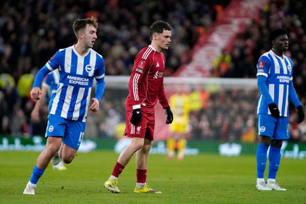 Liverpool v Brighton and Hove Albion, Liverpool, UK - 14 Feb 2026 Florian Wirtz of Liverpool during the Emirates FA Cup match between Liverpool and Brighton and Hove Albion at Anfield, Liverpool on 14 February 2026 ( Liverpool Anfield Liverpool England Copyright: xHarryxCornish PPAUKx PPA-248276