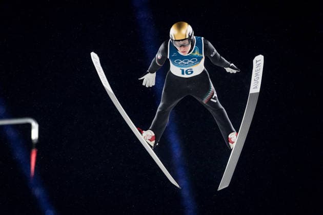 OLYMPICS - Winter Olympic Games, Olympische Spiele, Olympia, OS Milano Cortina 2026 PREDAZZO,ITALY,14.FEB.26 - OLYMPICS, Ski jumping, Skispringen, Ski, nordisch - Winter Olympic Games Milano Cortina 2026, large hill, men. Image shows Giovanni Bresadola (ITA).  GEPAxpictures xMatthiasxTrinkl