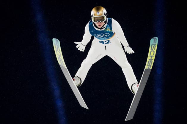 OLYMPICS - Winter Olympic Games, Olympische Spiele, Olympia, OS Milano Cortina 2026 PREDAZZO,ITALY,14.FEB.26 - OLYMPICS, Ski jumping, Skispringen, Ski, nordisch - Winter Olympic Games Milano Cortina 2026, large hill, men. Image shows Stephan Embacher (AUT).  GEPAxpictures xMatthiasxTrinkl