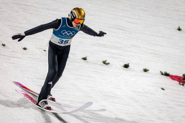 OLYMPICS - Winter Olympic Games, Olympische Spiele, Olympia, OS Milano Cortina 2026 PREDAZZO,ITALY,14.FEB.26 - OLYMPICS, Ski jumping, Skispringen, Ski, nordisch - Winter Olympic Games Milano Cortina 2026, large hill, men. Image shows Johann Andre Forfang (NOR).  GEPAxpictures xMatthiasxTrinkl