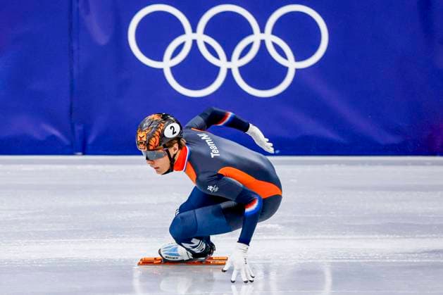 Jens van t Wout of the Netherlands Men s 1500m Semifinals, Milano Cortina 2026 Winter Olympics: Day 8, Short Track Speed skating, Eisschnelllauf - Milano Cortina 2026 Winter Olympics: Day 8, Milano Speed Skating Stadium, February 14, 2026, Milan, Italy.