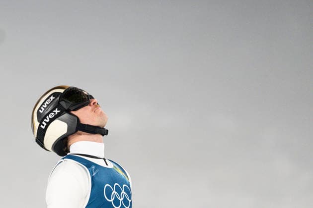 Ski jumping, Skispringen, Ski, nordisch - Milano Cortina 2026 Winter Olympics Day 8 Anze Lanisek during Milano Cortina 2026 Winter Olympics Men™s Large Hill Individual competition at Predazzo Ski Jumping Stadium in Predazzo on February 14, 2026 Predazzo Italy  Copyright: xFotoxOlimpikx originalFilename:jastrzebowski-skijumpi260214_np4Dt.jpg