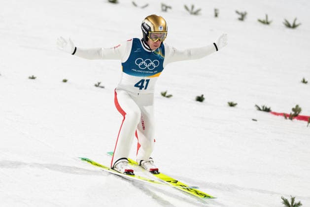 Ski jumping, Skispringen, Ski, nordisch - Milano Cortina 2026 Winter Olympics Day 8 Stefan Kraft during Milano Cortina 2026 Winter Olympics Men™s Large Hill Individual competition at Predazzo Ski Jumping Stadium in Predazzo on February 14, 2026 Predazzo Italy  Copyright: xFotoxOlimpikx originalFilename:jastrzebowski-skijumpi260214_npOMG.jpg
