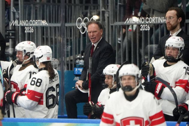 Milano Cortina, 2026 , Winter Olympic Games, Olympische Spiele, Olympia, OS Olympics, Winter-Olympische spiele 2026 , Eishockey Frauen, Finnland-Schweiz, Finland vs Switzerland, Finland vs Switzerland Women , Milano, Ice hockey, Eishockey Arena Rho Milano, COLLIN MÜLLER, MULLER Photocopyright Gladys Chai von der Laage *** Milano Cortina, 2026 , Winter Olympic Games, Olympics, Winter Olympics 2026 , Ice Hockey Women, Finland Switzerland, Finland vs Switzerland, Finland vs Switzerland Women , Milano, Ice Hockey Arena Rho Milano, COLLIN MÜLLER, MULLER Photocopyright Gladys Chai von der Laage
