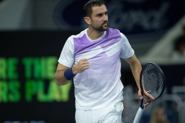 February 14, 2026, Frisco, Texas, USA: MARIN CILIC (CRO) reacts during a menÃ¢â‚¬â ¢s singles semifinal match at the 2026 Nexo Dallas Open at The Ford Center at The Star in Frisco, Texas. Taylor Fritz advances to the championship match after defeating Marin Cilic, 7:6, 7:6. Frisco USA - ZUMAh193 20260214_zsp_h193_028 Copyright: xDanielxMcGregor-Huyerx