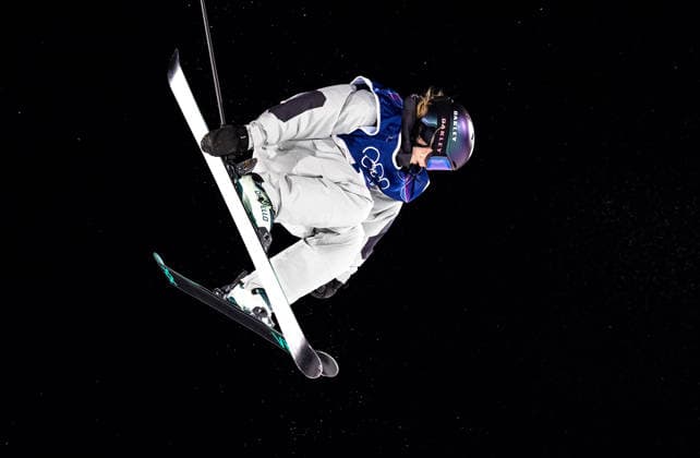 OLYMPICS - Winter Olympic Games, Olympische Spiele, Olympia, OS Milano Cortina 2026 LIVIGNO,ITALY,14.FEB.26 - OLYMPICS, FREE SKI, FREESTYLE SKIING - Winter Olympic Games Milano Cortina 2026, big air, women, qualification. Image shows Muriel Mohr (GER).  GEPAxpictures xHaraldxSteiner
