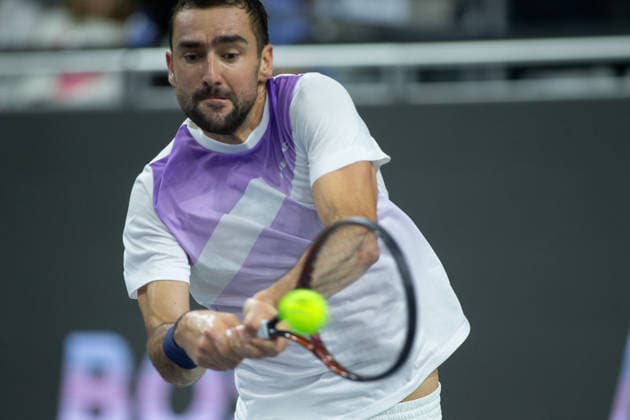 February 14, 2026, Frisco, Texas, USA: MARIN CILIC (CRO) uses a forehand during a menÃ¢â‚¬â ¢s singles semifinal match at the 2026 Nexo Dallas Open at The Ford Center at The Star in Frisco, Texas. Taylor Fritz advances to the championship match after defeating Marin Cilic, 7:6, 7:6. Frisco USA - ZUMAh193 20260214_zsp_h193_044 Copyright: xDanielxMcGregor-Huyerx