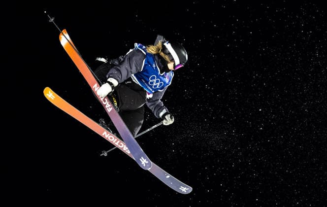OLYMPICS - Winter Olympic Games, Olympische Spiele, Olympia, OS Milano Cortina 2026 LIVIGNO,ITALY,14.FEB.26 - OLYMPICS, FREE SKI, FREESTYLE SKIING - Winter Olympic Games Milano Cortina 2026, big air, women, qualification. Image shows Giulia Tanno (SUI).  GEPAxpictures xHaraldxSteiner
