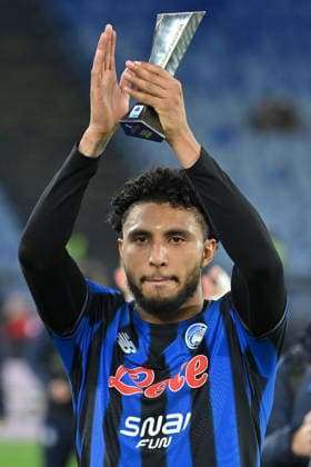Ederson of Atalanta celebrating the victory at the end of the match during the serie A Enilive match between SS Lazio v Atalanta BC at olimpico stadium in Rome, February 14th, 2026 Mattia Vian  Copyright: xMattiaxVian IPAxSportx xipa-agency.netx xx IPA_71524452 IPA_Agency_IPA71524452