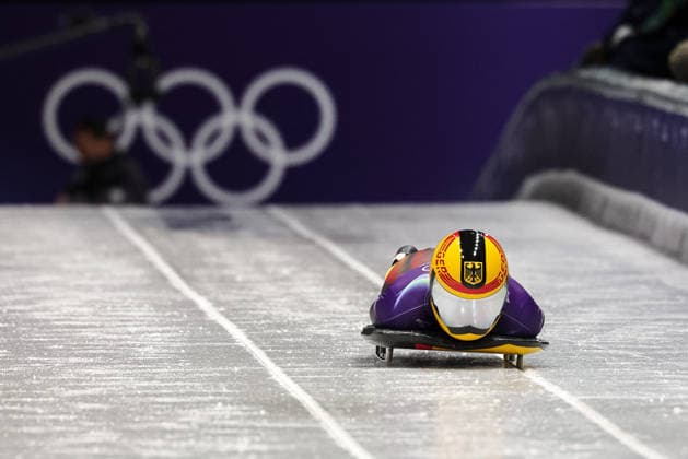 GIOCHI OLIMPICI - Olimpiadi Invernali Milano-Cortina 2026 - Skeleton Women Jacqueline Pfeifer (GER) during the Olympic Winter games, Winterspiele,Spiele, Summer games Milano-Cortina 2026, Skeleton Women on February 14, 2026 at Cortina Sliding Center in Cortina d Ampezzo, Italy Cortina D Ampezzo Italy  Copyright: xIPAxSport ABACAx