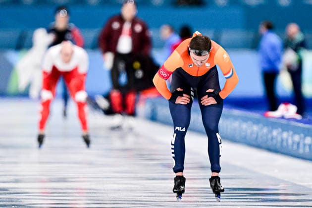 Piotr MICHALSKI (POL) vs Joep WENNEMARS (NED), during Speed skating, Eisschnelllauf Men s 500m, Speed Skating, at the Olympic Winter games, Winterspiele,Spiele, Summer games Milano Cortina 2026, at Milano Speed Skating Stadium, on February 14, 2026 in Milan, Italy. Noxthirdxpartyxsales  aflo_319873102
