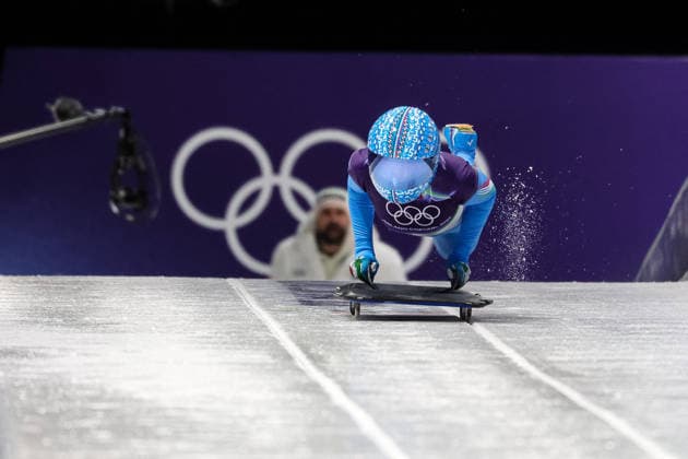 GIOCHI OLIMPICI - Olimpiadi Invernali Milano-Cortina 2026 - Skeleton Women Valentina Margaglio (ITA) during the Olympic Winter games, Winterspiele,Spiele, Summer games Milano-Cortina 2026, Skeleton Women on February 14, 2026 at Cortina Sliding Center in Cortina d Ampezzo, Italy Cortina D Ampezzo Italy  Copyright: xIPAxSport ABACAx
