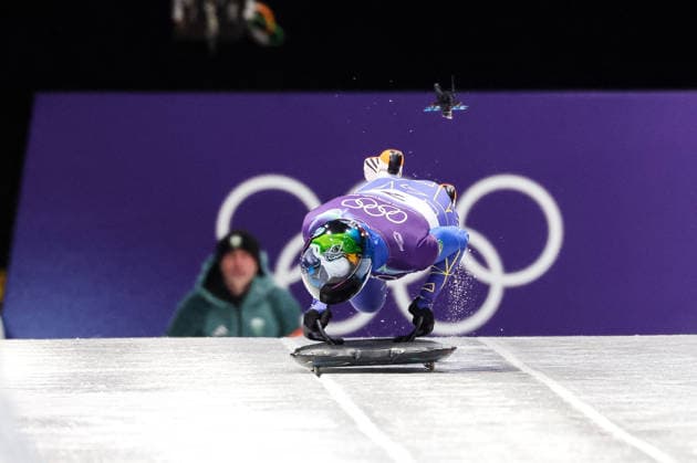 GIOCHI OLIMPICI - Olimpiadi Invernali Milano-Cortina 2026 - Skeleton Women Nicole Rocha Silveira (BRA) during the Olympic Winter games, Winterspiele,Spiele, Summer games Milano-Cortina 2026, Skeleton Women on February 14, 2026 at Cortina Sliding Center in Cortina d Ampezzo, Italy Cortina D Ampezzo Italy  Copyright: xIPAxSport ABACAx