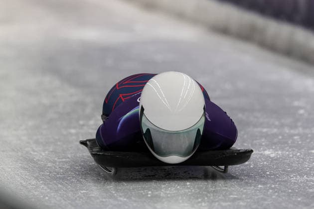 GIOCHI OLIMPICI - Olimpiadi Invernali Milano-Cortina 2026 - Skeleton Women Freya Tarbit (GBR) during the Olympic Winter games, Winterspiele,Spiele, Summer games Milano-Cortina 2026, Skeleton Women on February 14, 2026 at Cortina Sliding Center in Cortina d Ampezzo, Italy Cortina D Ampezzo Italy  Copyright: xIPAxSport ABACAx