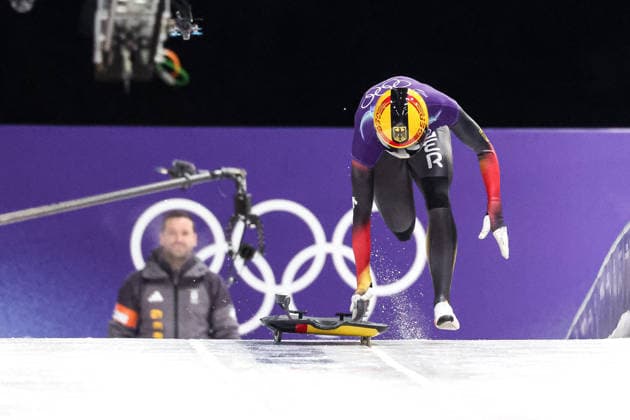 GIOCHI OLIMPICI - Olimpiadi Invernali Milano-Cortina 2026 - Skeleton Women Susanne Kreher (GER) during the Olympic Winter games, Winterspiele,Spiele, Summer games Milano-Cortina 2026, Skeleton Women on February 14, 2026 at Cortina Sliding Center in Cortina d Ampezzo, Italy Cortina D Ampezzo Italy  Copyright: xIPAxSport ABACAx